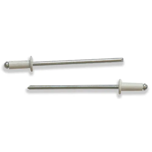 Blindnit Aluminium/Stål standard 3,2x8,0 mm, Vit, 1000 st/frp
