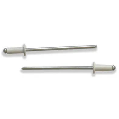 Blindnit Aluminium/Stål standard 3,2x8,0 mm, Vit, 1000 st/frp