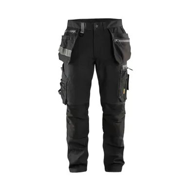 Hantverksbyxa 4-vägsstretch 1599, Svart Strl. C48