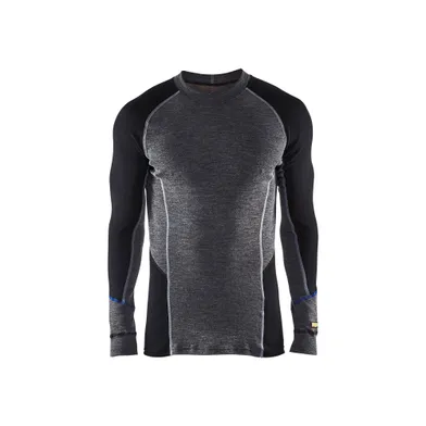 Underställströja Warm, Grå/Svart Strl. XXL