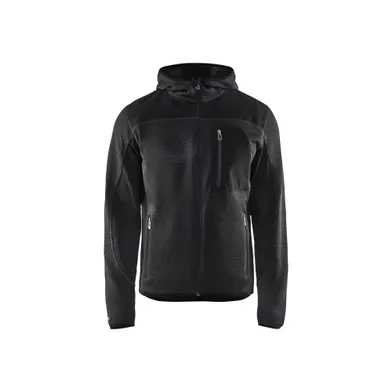 Stickad jacka, Antracitgrå Strl. XXXL