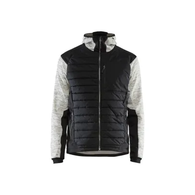 Hybridjacka, Gråmelerad/Svart Strl L