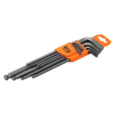 Insexnyckelsats m. kula 9 delar