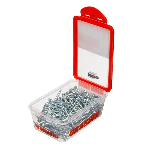 Spånskive-/sockelskruv Trä/Stål 3,8x42 mm, FZB, 250 st/frp