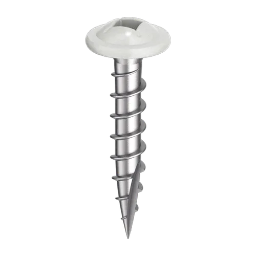 Fönsterbleckskruv rostfri, A4:C5 3,5x25 mm, Vit, 250 st/frp