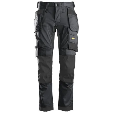 Arbetsbyxa 6241 AllroundWork Stretch Strl. 48, Stålgrå/Svart