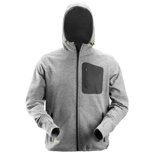 Huvtröja 8041 FlexiWork Fleece Strl. XXL, Grå/Svart