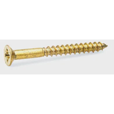 Träskruv TFX Mässing 3,5x40 mm, 10-pack