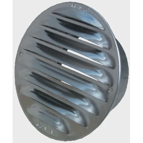 Ytterväggsgaller aluminium med Stos Ø 100 mm