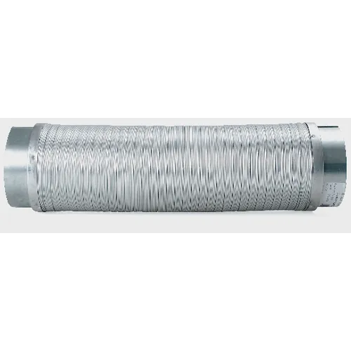 Aluminiumslag med muff Ø 125x1500 mm