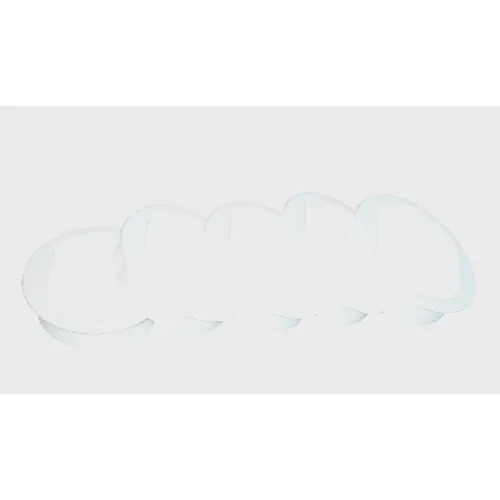 Skåpsgaller Vit plast Ø 80 mm, 4-pack