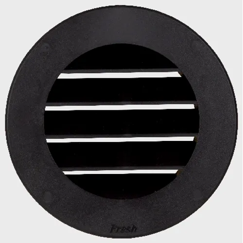 Ventilgaller plast Ø 98/140 mm, Stos, Svart