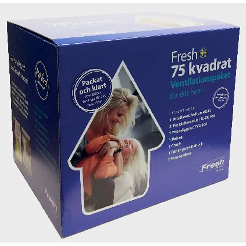 Ventilationspaket 75 m² 9 delar