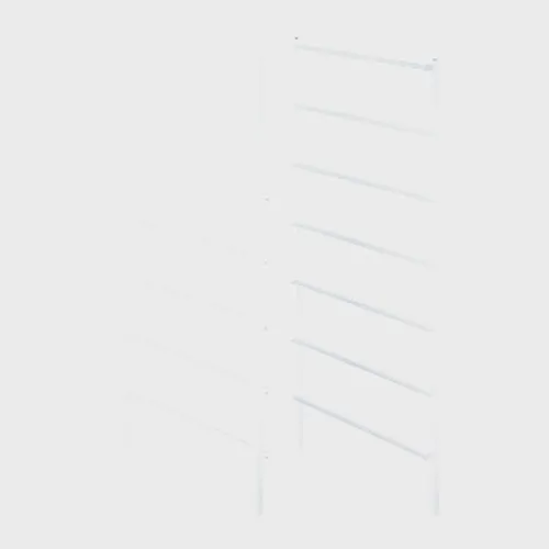 Gavelpar 535 mm, Vit 7 skenor, höjd 740 mm