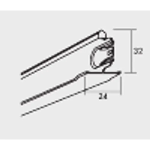 Tvärprofil Connect 8103, 600 mm
