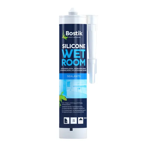 Våtrumssilikon 300 ml, Transparent