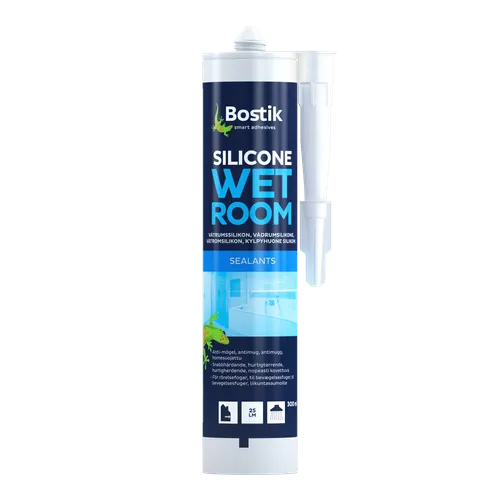 Våtrumssilikon 300 ml, Transparent