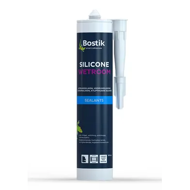 Våtrumssilikon 300 ml, Vit