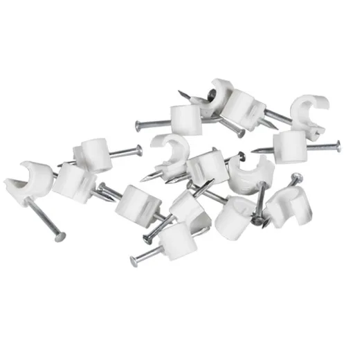 Ledningshållare rund Vit 14-20 mm, 100-pack