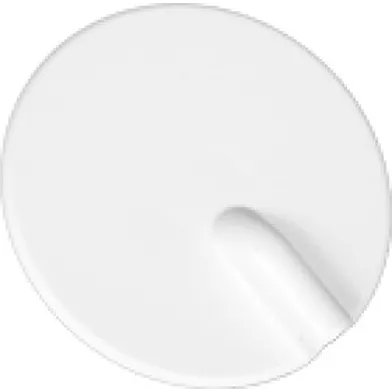 Doslock f. kopplingsdosa snäpp Ø 100 mm, m. kuloutlopp, Vit