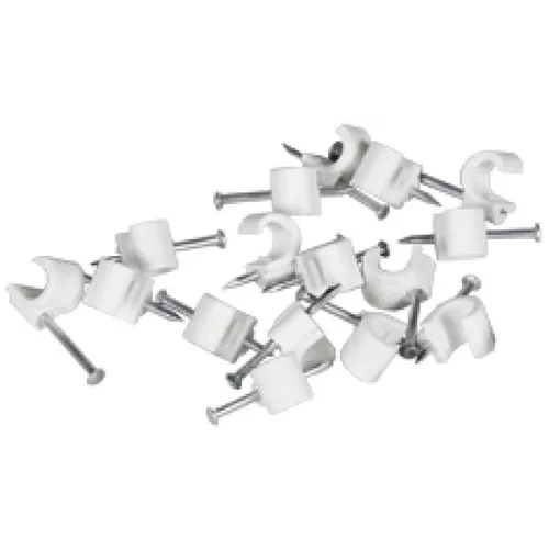 Ledningshållare rund Vit 14-20 mm, 10-pack