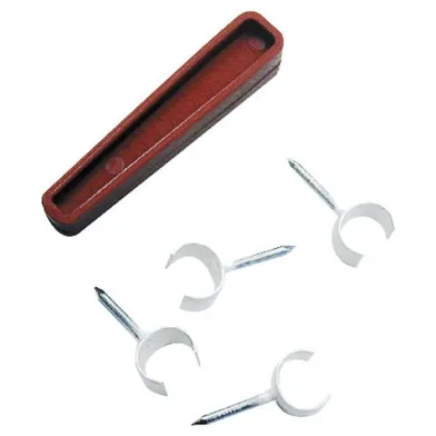 Ledningshållare TKK/APK rund 10-14 mm, Vit, 5-pack