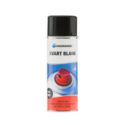 Sprayfärg 400 ml Svart, Blank