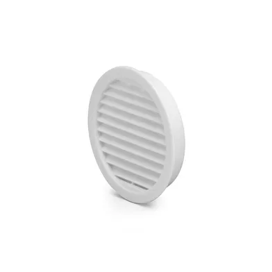 Skåpsgaller Vit plast Ø 80 mm, 4-pack