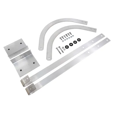 Monteringspaket f. takstege, Aluminium För släta tak