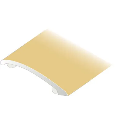 Nivålist 0-10 mm, 40 mm, självhäftande 100 cm, Guld, Nr 190