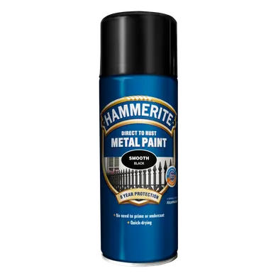 Rostskyddsfärg Spray Smooth Finish Svart, 400 ml
