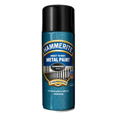 Rostskyddsfärg Spray Hammarlack Svart, 400 ml