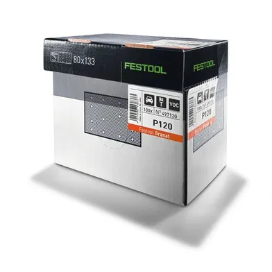 Slippapper STF 80x133 GR K120, 100-pack