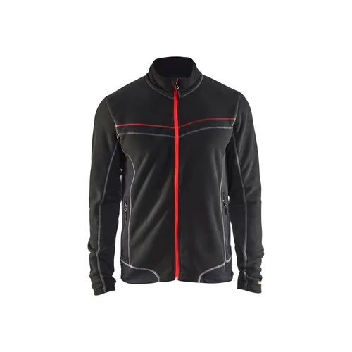 Microfleecejacka 4997, svart Strl XL