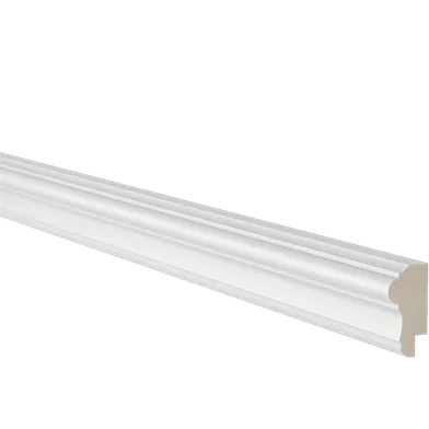 Bröstlist vitmålad furu m. fals 21x43 mm, 2400 mm