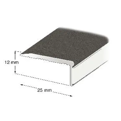 Tröskellist 25x12 mm, självhäftande 100 cm, Grafitgråfolierad, Nr 273
