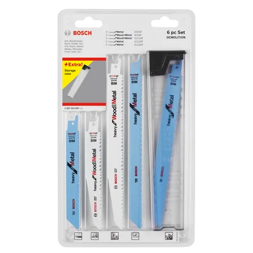 Tigersågsblad set Demolition, 6 delar