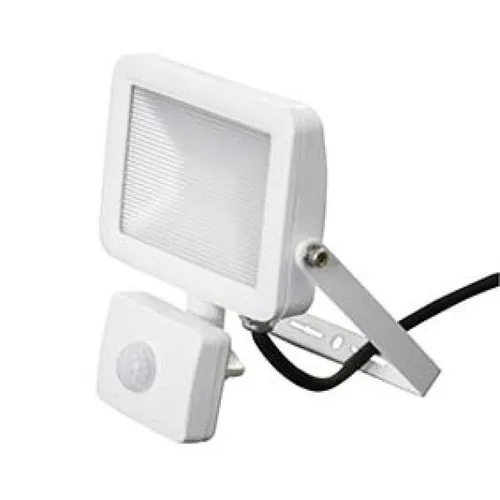Strålkastare LED m. rörelsevakt 20 W, IP44, Vit