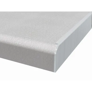 Sidoavslutningslist Aluminium vänster 610x30 mm