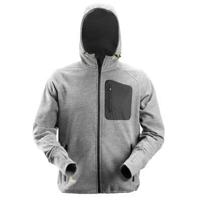 Huvtröja 8041 FlexiWork Fleece Strl. XXL, Grå/Svart