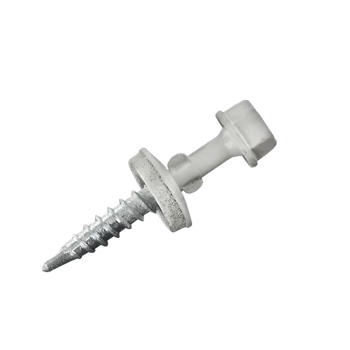 Plasttaksskruv J2PT f. trä, C3 4,8x35 mm, Vit, 25 st/frp