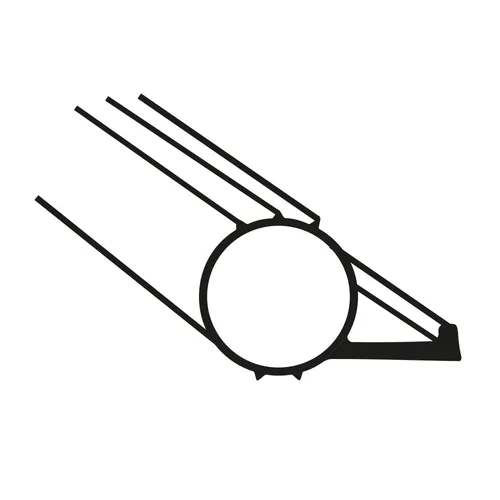 P-List Silikon 7,5 mm, Vit, 100 m