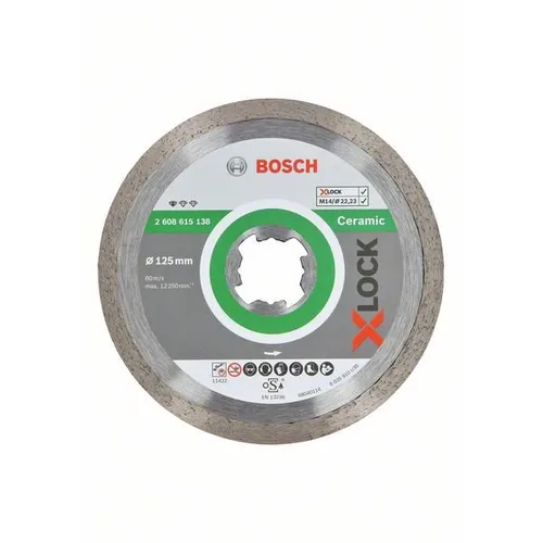 Diamantkapskiva X-Lock Ceramic Standard 125 mm
