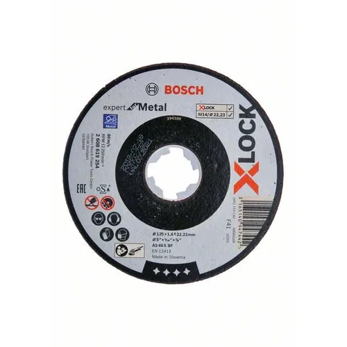 Kapskiva X-Lock Expert Metall 125 mm