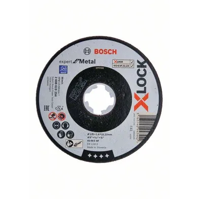 Kapskiva X-Lock Expert Metall 125 mm