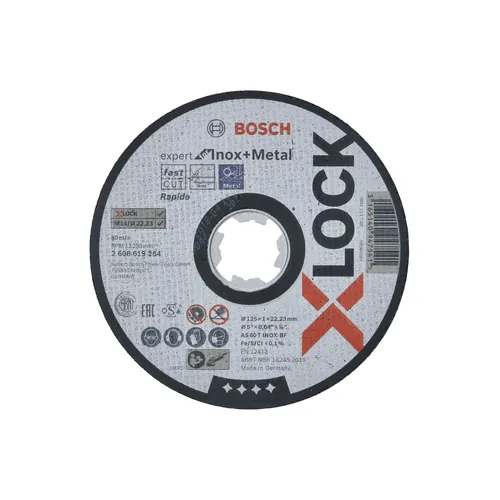 Kapskiva X-Lock Inox & Metall 125 mm