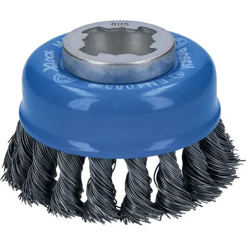 Ståltrådsborste X-LOCK Metall Ø 75 mm, Virad tråd