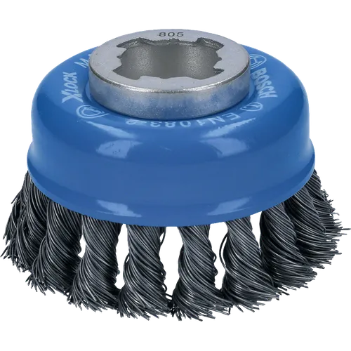 Ståltrådsborste X-LOCK Metall Ø 75 mm, Virad tråd