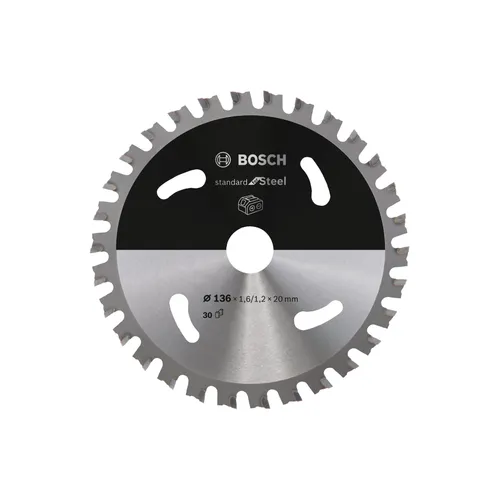 Cirkelsågklinga Standard f. batteridrift, Metall 136/20 mm, 30T