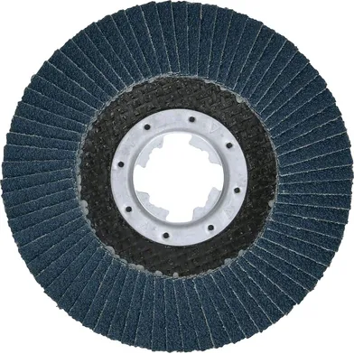 Lamellslipskiva X-Lock, böjd f. Metall 125 mm, K80